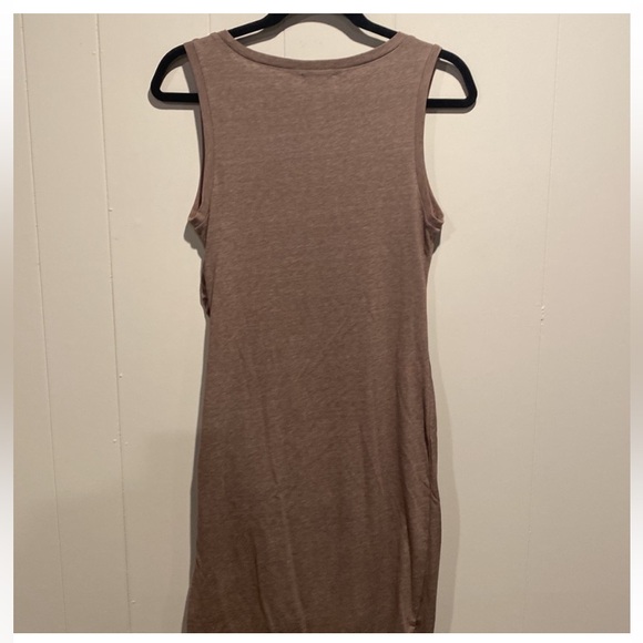 Leith brand from Nordstrom casual knit dress in taupe. Size medium. Tank style - Picture 4 of 6